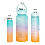 Motivējošu dzērienu pudeles - zilas